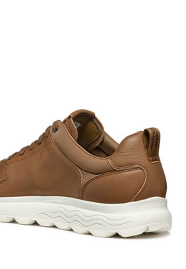 Geox Sneakersy U Spherica U55BYA 00046 C6018 Brązowy. Kolor: brązowy. Materiał: skóra