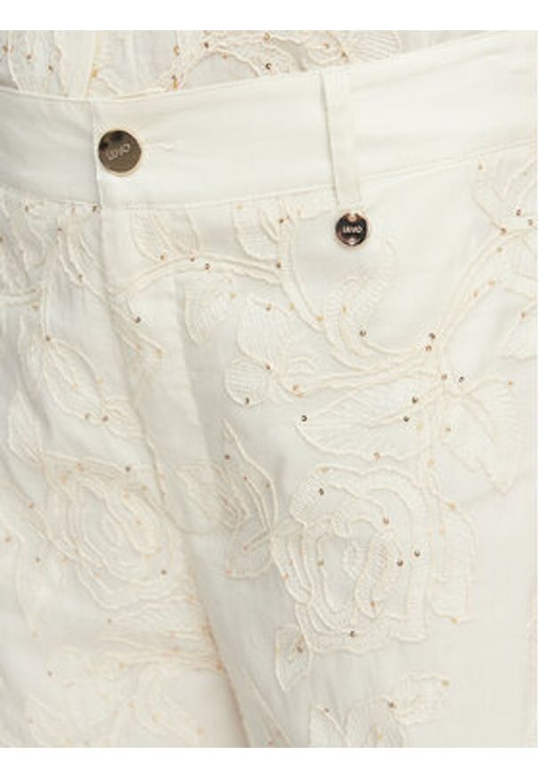 Liu Jo Kuloty WA6506 T472A Kremowy Regular Fit. Kolor: kremowy. Materiał: bawełna