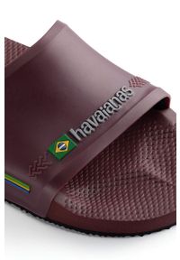 Havaianas Klapki damskie kolor bordowy. Kolor: czerwony. Materiał: materiał. Wzór: gładki #4