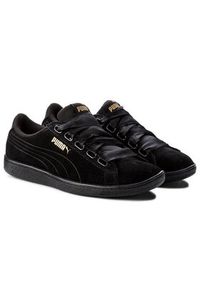 Puma Sneakersy Vikky Ribbon S 366416 01 Czarny. Kolor: czarny. Materiał: zamsz, skóra. Model: Puma Vikky #5