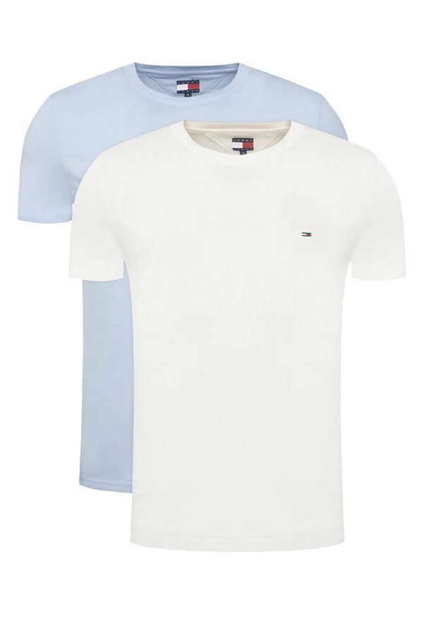 Tommy Jeans Komplet t-shirtów Jeresy DM0DM20687 Kolorowy Slim Fit. Materiał: bawełna. Wzór: kolorowy