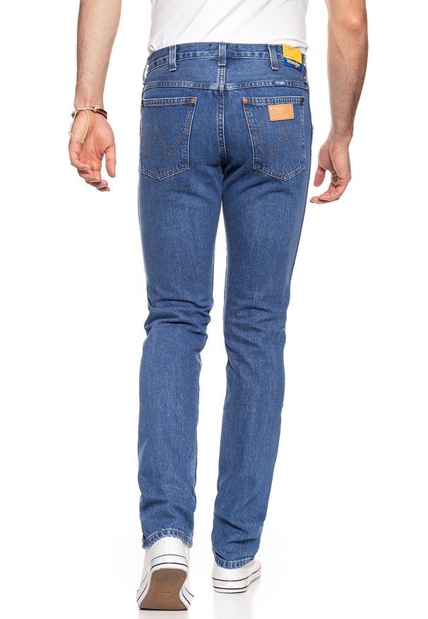 Wrangler - SPODNIE MĘSKIE WRANGLER STRAIGHT B&Y PITSTOP W11TGX161 112126029