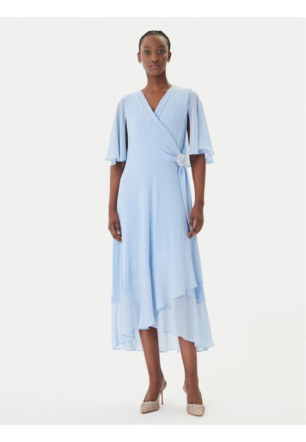 Joseph Ribkoff Sukienka koktajlowa 261714 Błękitny Regular Fit. Kolor: niebieski. Materiał: syntetyk. Styl: wizytowy