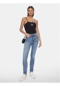 Calvin Klein Jeans Body Monologo J20J223421 Czarny Slim Fit. Kolor: czarny. Materiał: bawełna