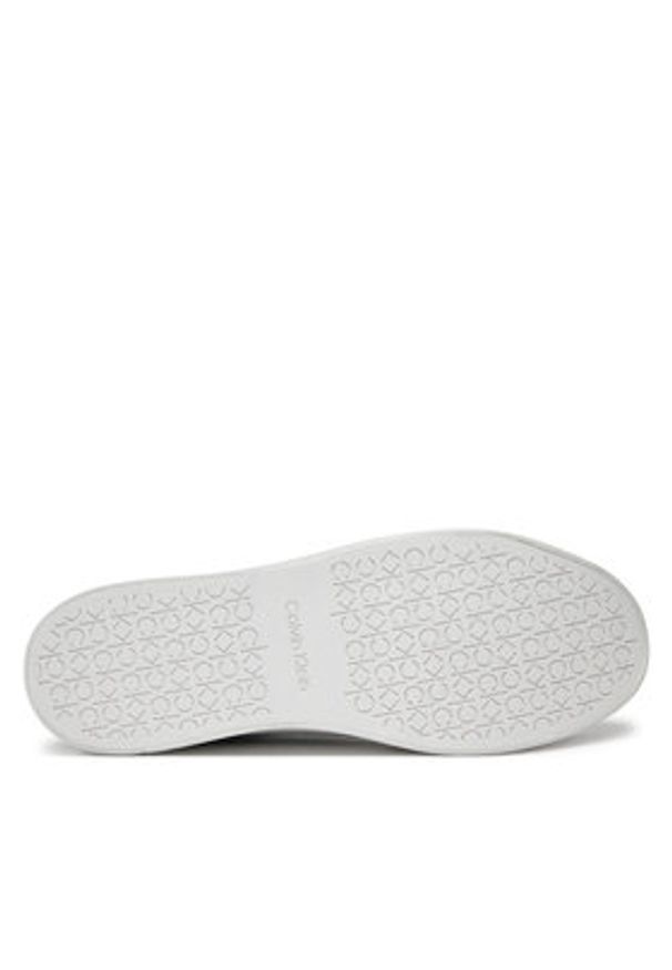 Calvin Klein Sneakersy Vulc Lace Up Saff Fox W/Met Bt HW0HW02104 Czarny. Kolor: czarny. Materiał: skóra