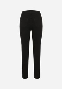 Born2be - Czarne Spodnie o Kroju Skinny z Regularnym Stanem Mendria. Okazja: na co dzień. Kolor: czarny. Styl: klasyczny, casual, elegancki #3