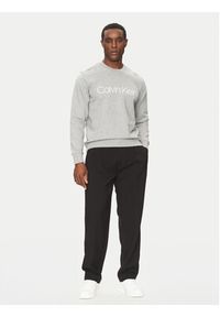 Calvin Klein Bluza Logo K10K104059 Szary Regular Fit. Kolor: szary. Materiał: bawełna