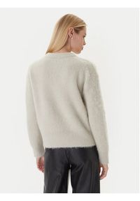 Calvin Klein Sweter LV044D359G Beżowy Relaxed Fit. Kolor: beżowy. Materiał: syntetyk #3