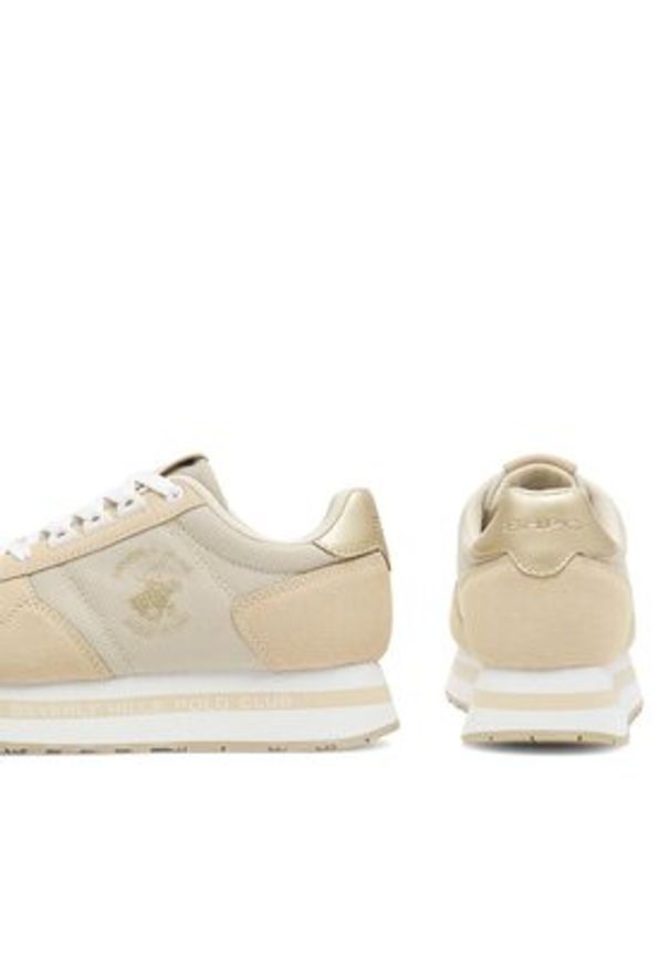 Beverly Hills Polo Club Sneakersy BHPC042W Beżowy. Kolor: beżowy. Materiał: materiał