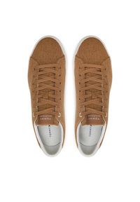 TOMMY HILFIGER - Tommy Hilfiger Tenisówki Th Hi Vulc Low Summer Cvs FM0FM05056 Khaki. Kolor: brązowy #3