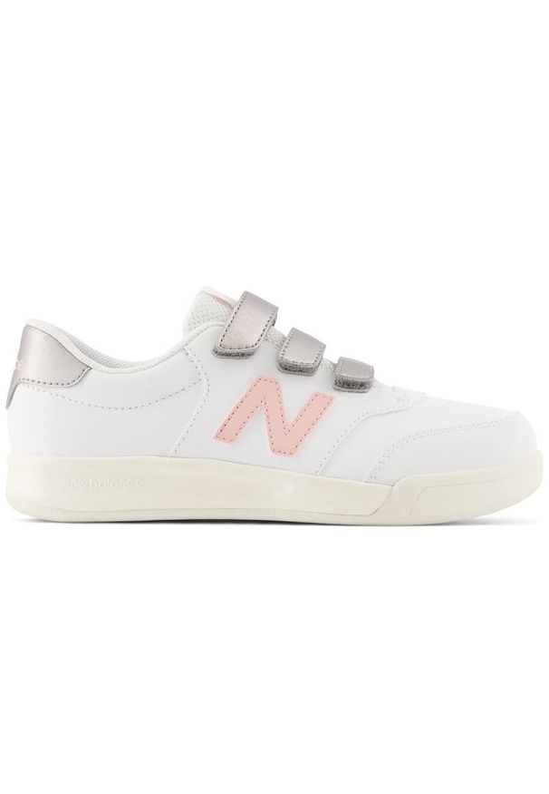 Buty New Balance Jr PVCT60WP białe. Okazja: na uczelnię. Zapięcie: rzepy. Kolor: biały. Materiał: skóra, guma, syntetyk, materiał. Szerokość cholewki: normalna