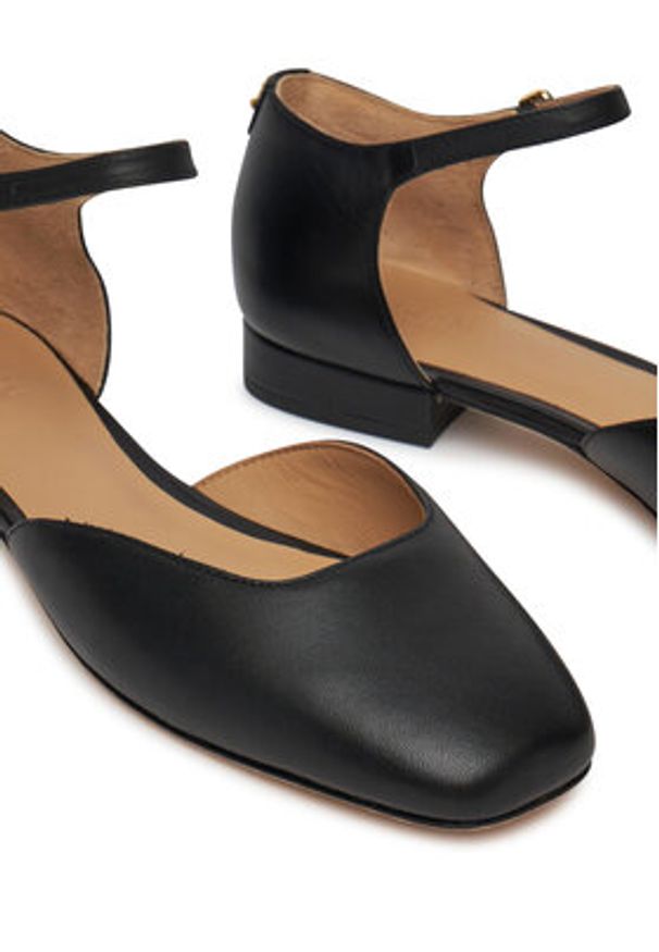 Lauren Ralph Lauren - LAUREN RALPH LAUREN Półbuty Emelie 802961793001 Czarny. Kolor: czarny. Materiał: skóra