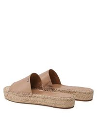 DKNY Espadryle K1304618 Beżowy. Kolor: beżowy. Materiał: skóra