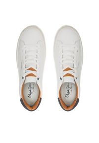 Pepe Jeans Sneakersy Yogi Original 23 PMS30930 Biały. Kolor: biały. Materiał: skóra