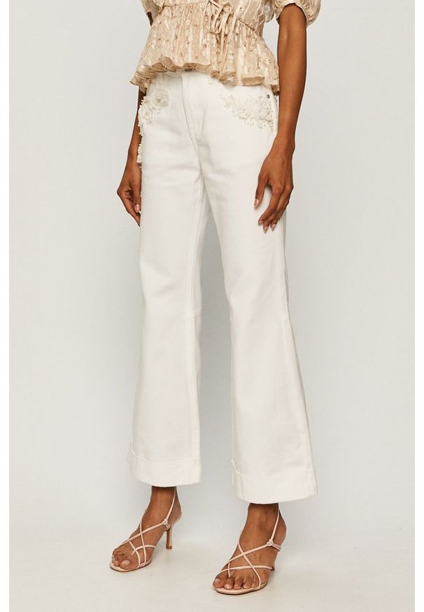 Miss Sixty - Jeansy. Kolor: biały. Materiał: jeans. Wzór: gładki
