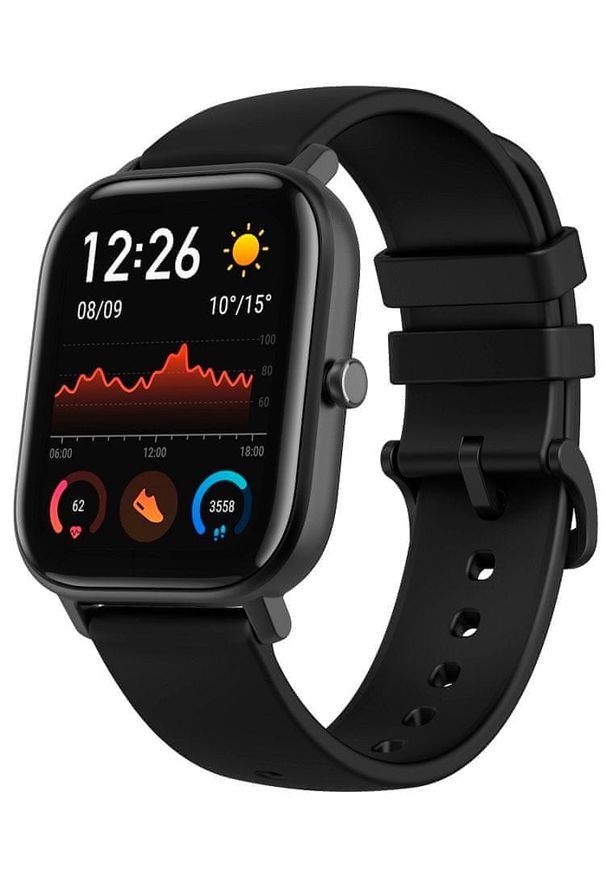 AMAZFIT - Amazfit smartwatch GTS, Obsidian Black. Rodzaj zegarka: smartwatch. Kolor: czarny. Styl: sportowy