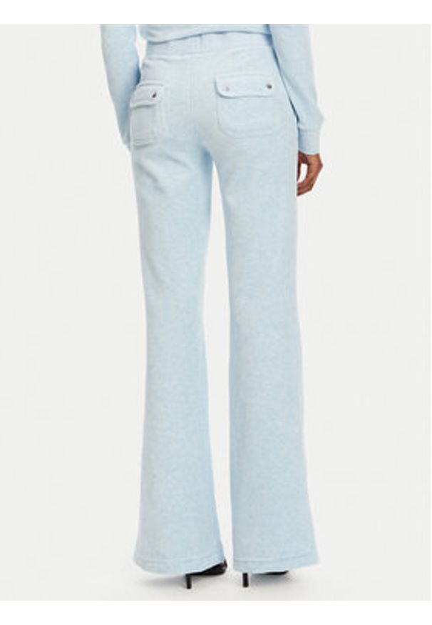 Juicy Couture Spodnie dresowe Layla JCSEBJ001 Błękitny Flared Leg. Kolor: niebieski. Materiał: syntetyk