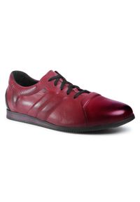 Nik - Sneakersy NIK - 03-0871-01-7-13-03 Bordowy. Kolor: czerwony. Materiał: skóra #1