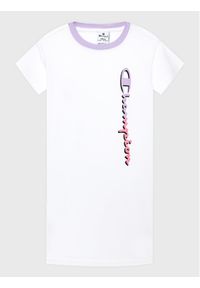 Champion Sukienka codzienna 404672 Biały Regular Fit. Okazja: na co dzień. Kolor: biały. Materiał: bawełna. Typ sukienki: proste. Styl: casual #1
