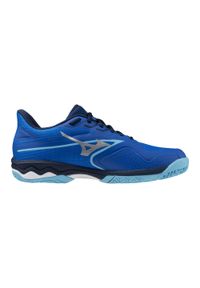 Buty do tenisa Mizuno Wave Exceed Light AC. Kolor: wielokolorowy, biały, niebieski. Model: Mizuno Wave. Sport: tenis