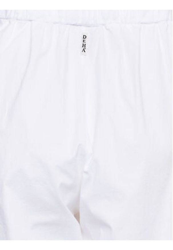 Deha Bermudy D83075 Biały Relaxed Fit. Kolor: biały. Materiał: bawełna