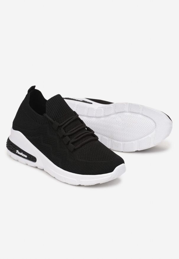Renee - Czarne Buty Sportowe Philone. Okazja: na co dzień. Kolor: czarny. Materiał: jeans. Sport: bieganie