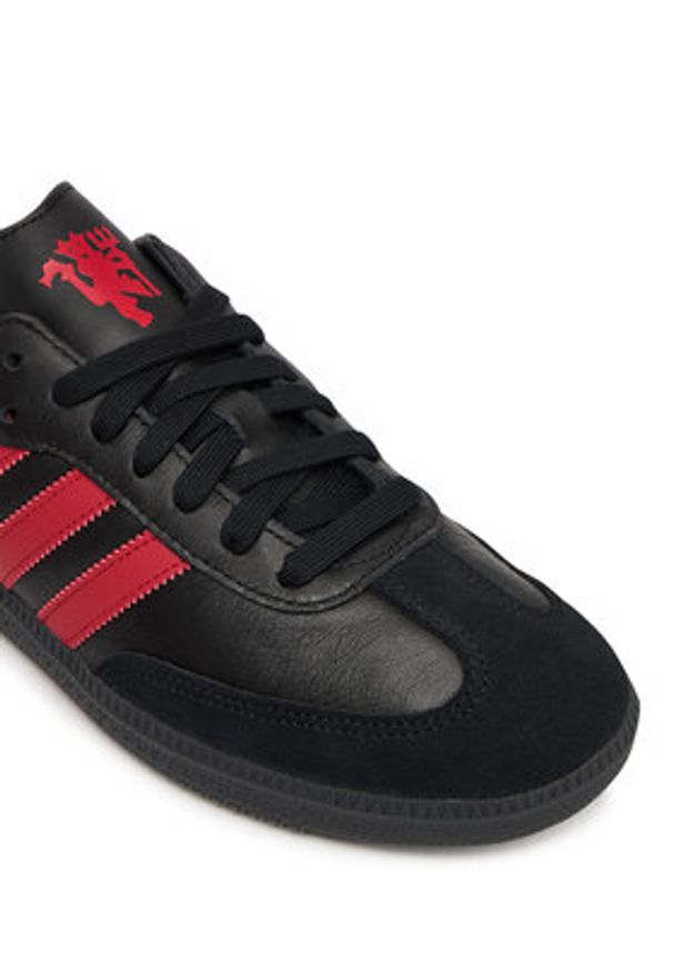 Adidas - adidas Sneakersy Samba Manchester United JQ4036 Czarny. Kolor: czarny. Materiał: skóra