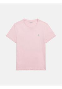 Polo Ralph Lauren T-Shirt 710671438357 Różowy Custom Slim Fit. Typ kołnierza: polo. Kolor: różowy. Materiał: bawełna #5