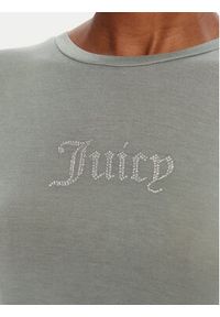 Juicy Couture T-Shirt Sheer JCWCT225301 Zielony Slim Fit. Kolor: zielony. Materiał: wiskoza #5
