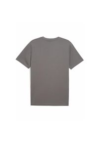 Puma - Męska koszulka Essentials Logo Lab PUMA Cast Iron Gray. Kolor: szary. Materiał: guma. Wzór: nadruk