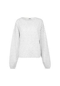 Urban Classics - Sweter damski Urban Classic oversize. Kolor: szary, biały, wielokolorowy. Materiał: polar. Sezon: zima #1