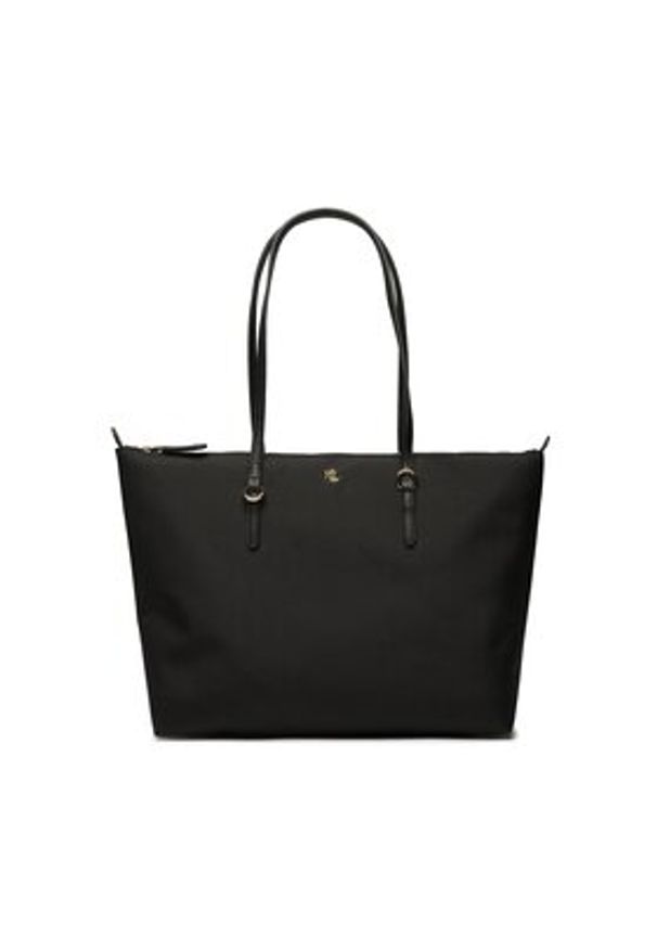 Lauren Ralph Lauren Torebka 431916737002 Czarny. Kolor: czarny. Materiał: skórzane
