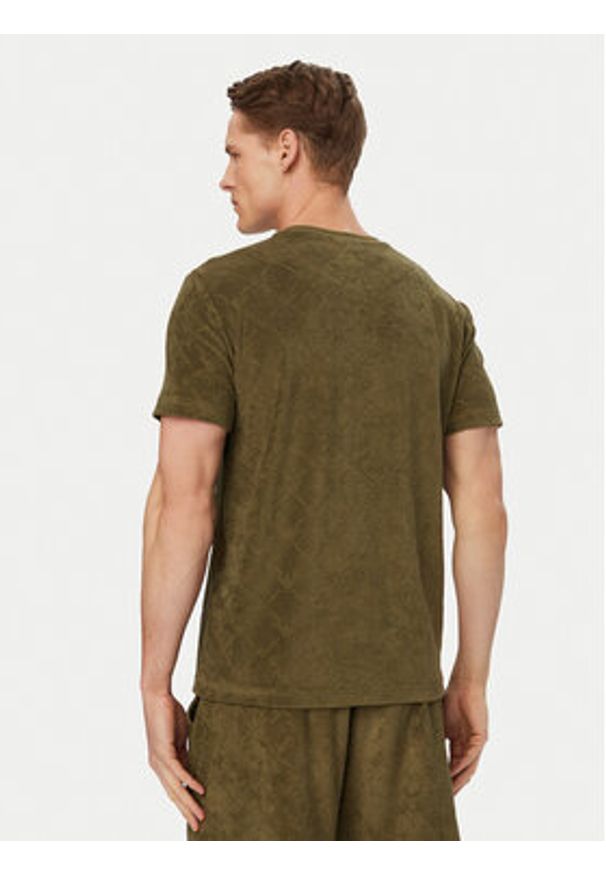 Emporio Armani T-Shirt EM000692 AF20449 F7014 Zielony Regular Fit. Kolor: zielony. Materiał: bawełna