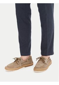 Gino Rossi Espadryle BUMPER-01 MI08 Beżowy. Kolor: beżowy. Materiał: zamsz, skóra