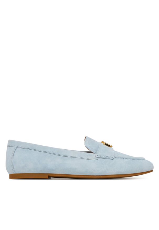 Lauren Ralph Lauren - LAUREN RALPH LAUREN Lordsy 802946809016 Niebieski jasny. Kolor: niebieski. Materiał: skóra, zamsz