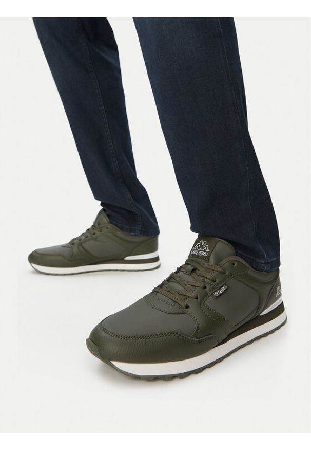 Kappa Sneakersy CEOWB-V12-1127 Khaki. Kolor: brązowy. Materiał: skóra