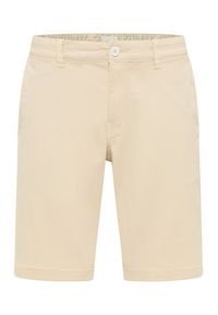 Mustang Szorty materiałowe Amsterdam 1016450 Beżowy Slim Fit. Kolor: beżowy. Materiał: bawełna