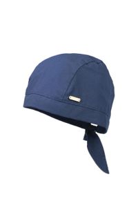 Jamiks czapka dziecięca kolor granatowy z cienkiej dzianiny. Kolor: niebieski. Materiał: dzianina