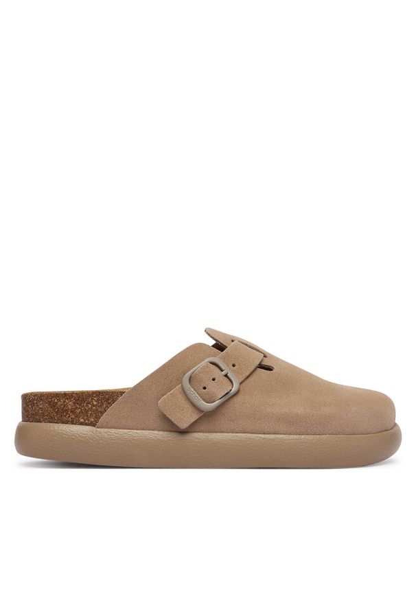 Klapki Scholl. Kolor: beżowy