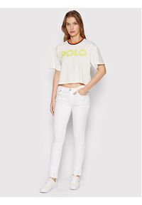 Polo Ralph Lauren T-Shirt 211856674002 Biały Relaxed Fit. Typ kołnierza: polo. Kolor: biały. Materiał: bawełna #3