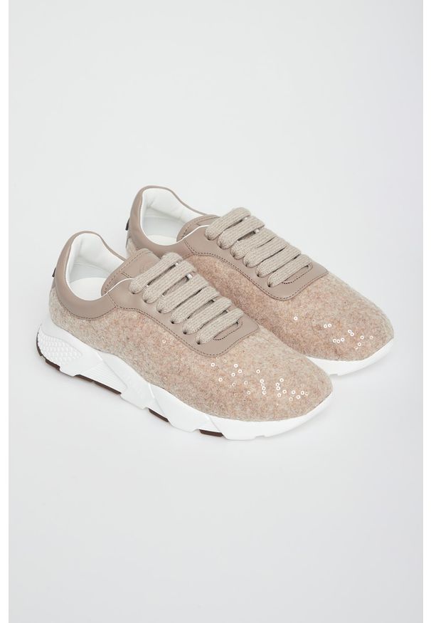 Sneakersy damskie z cekinami PESERICO