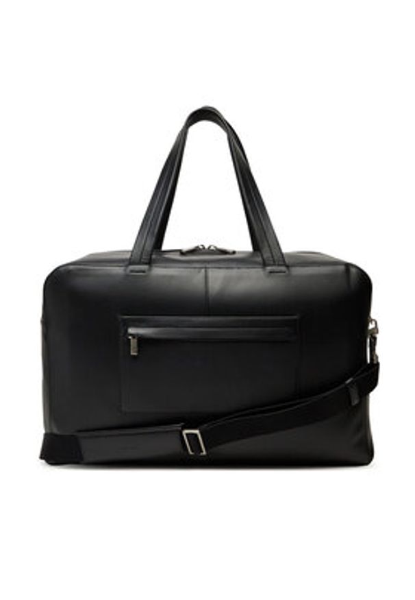 Calvin Klein Torba Ck Premium Leather Weekender K50K512931 Czarny. Kolor: czarny. Materiał: skóra