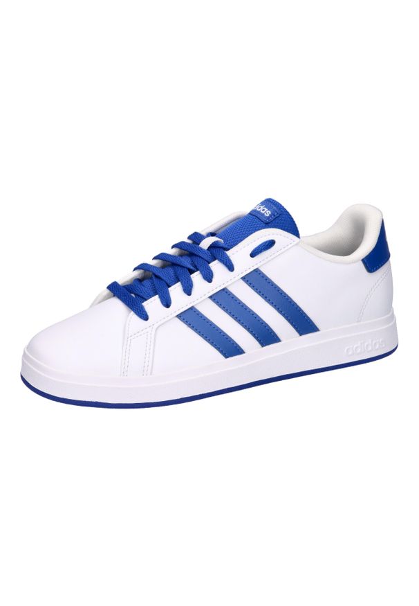Adidas - Kapcie ADIDAS GRAND COURT 2.0 K Biały. Kolor: biały. Materiał: syntetyk, tkanina. Sport: turystyka piesza