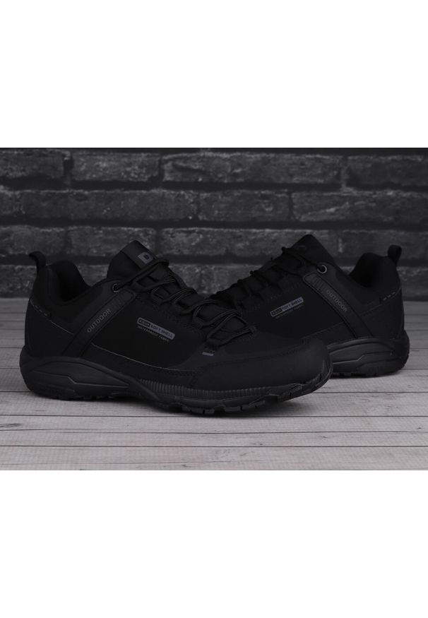 Buty męskie sportowe turystyczne DK PREDATOR. Kolor: czarny