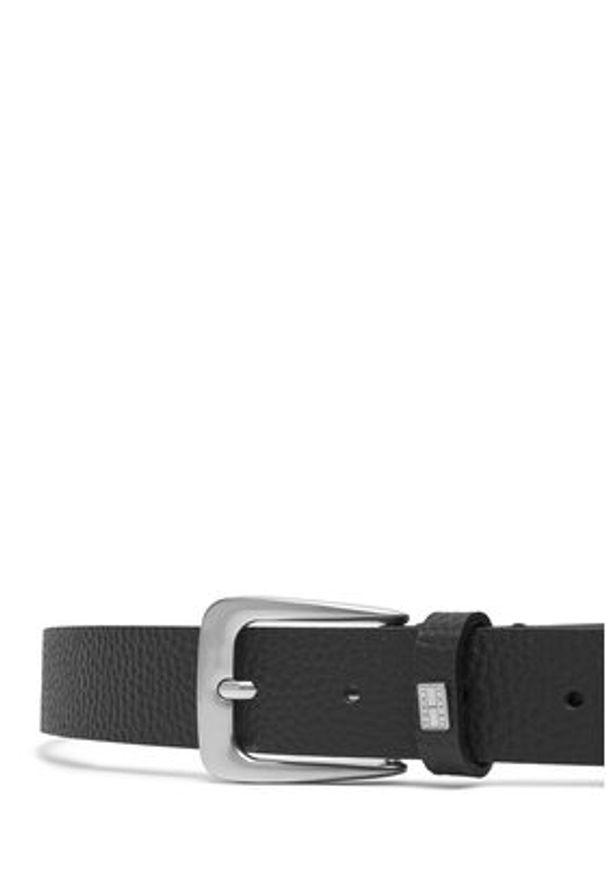 Tommy Jeans Pasek Damski Tjw Heritage Leather Belt 3.0 AW0AW17586 Czarny. Kolor: czarny. Materiał: skóra