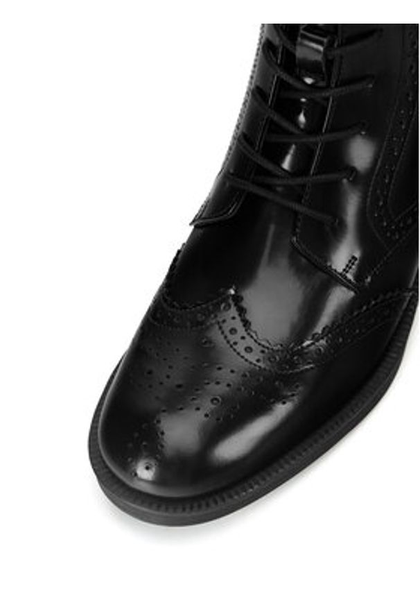Gino Rossi Botki PIA-116099 Czarny. Kolor: czarny. Materiał: skóra, lakier