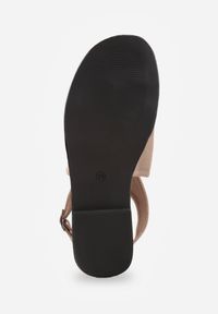 Born2be - Ciemnobeżowe Sandały Vices w Stylu Japonek Naliessa. Okazja: na co dzień, na spacer. Zapięcie: sprzączka. Kolor: beżowy. Styl: elegancki, casual #8