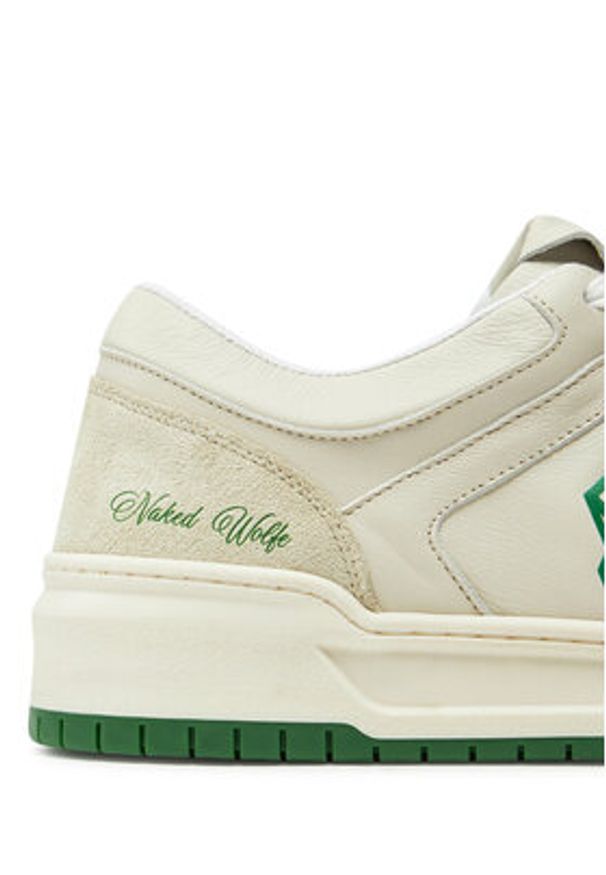 Naked Wolfe Sneakersy CM-01 Écru. Materiał: skóra