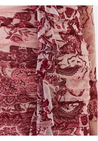 Guess Sukienka koktajlowa W3YK27 KBAH2 Różowy Slim Fit. Kolor: różowy. Materiał: syntetyk. Styl: wizytowy #2