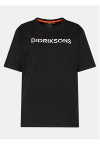 Didriksons T-Shirt Harald 505551 Czarny Regular Fit. Kolor: czarny. Materiał: bawełna